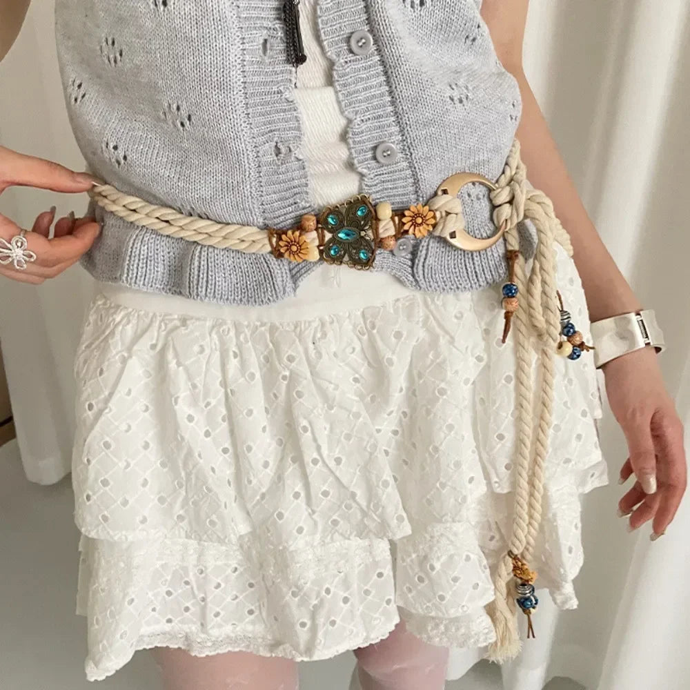 Bohemian Butterfly Tassel Waist Chain Adjustable Belt - Smarsty