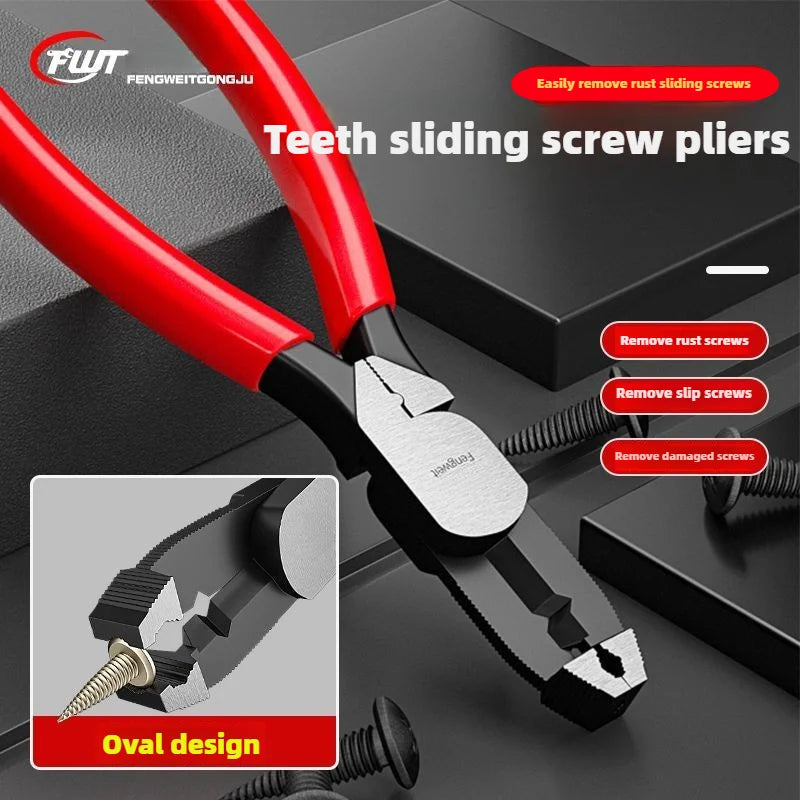 slip-tooth screw pliers Screw removal pliers slip-wire pliers Carp slip-wire screw pliers rusty wire removal pliers - Smarsty