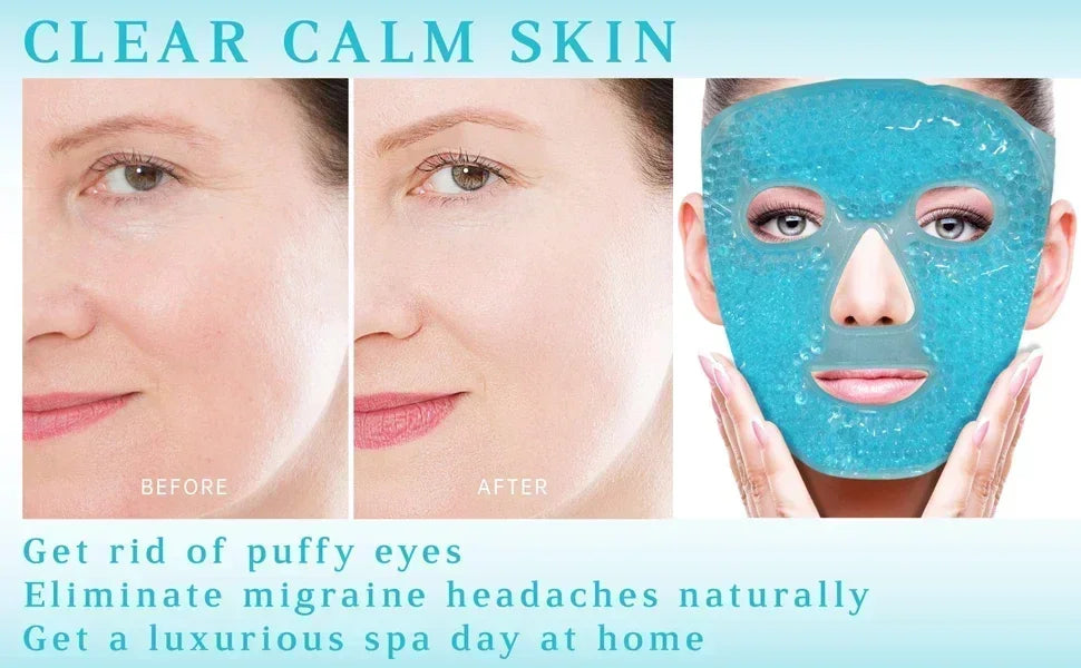 Full Face Gel Beads Eye Mask for Puffiness Relief - Smarsty