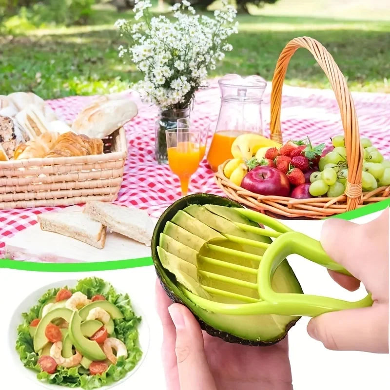 Multifunctional 3 in 1 Avocado Slicer, Outdoor Home Kitchen Camping Accessories Tools by Smarsty