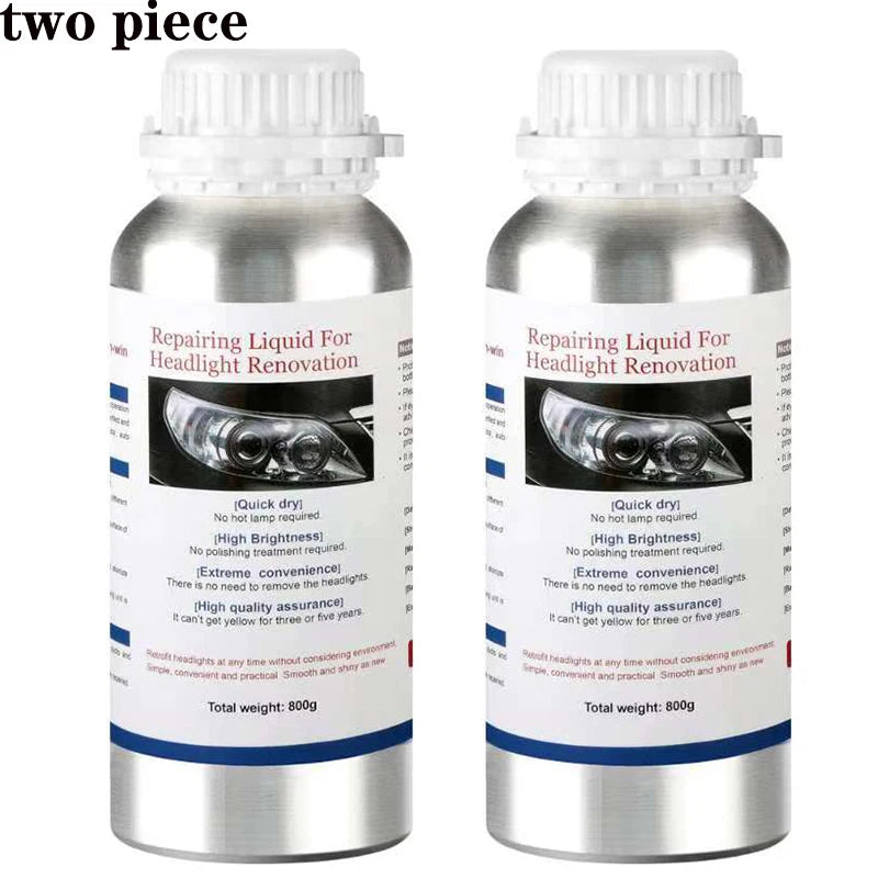 800ML Car Headlight Repair Fluid Headlight Polishing Restoration Polishing The Headlights
