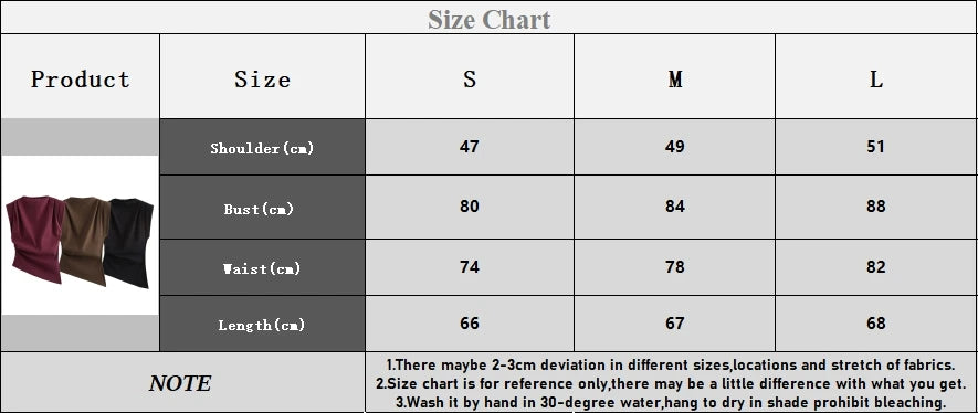 2025 Summer Asymmetric Tank Women Wine Red/Brown/Black Ruched Sleeve Office&Party Tops Breathable Stretchy Slim Fit Streetwear