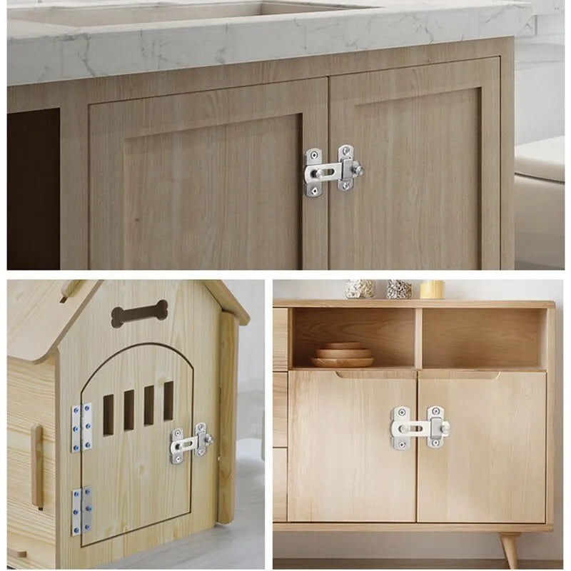 Sliding Barn Door Latch Sliding Right Angle Door Latch Door Bolt Wine Cooler Closet Window Door Latch Plug Baby Safety Latch - Smarsty