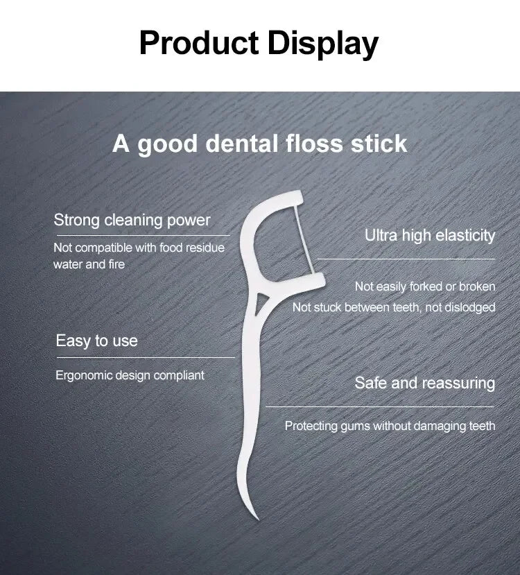 Disposable Dental Floss Sticks for Easy Oral Care - Smarsty