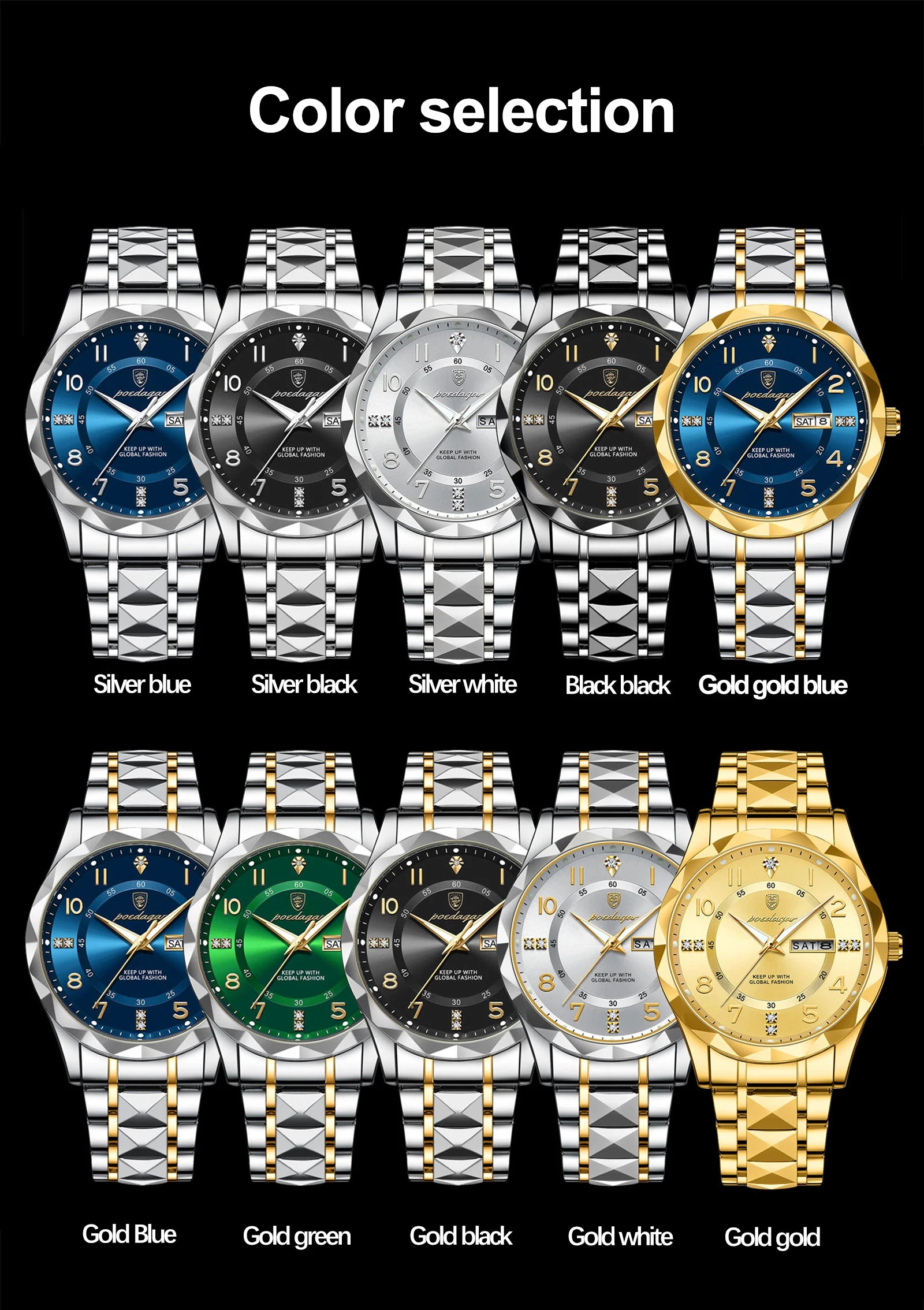 Luxury Waterproof Quartz Watch for Men with Luminous Dial - Smarsty