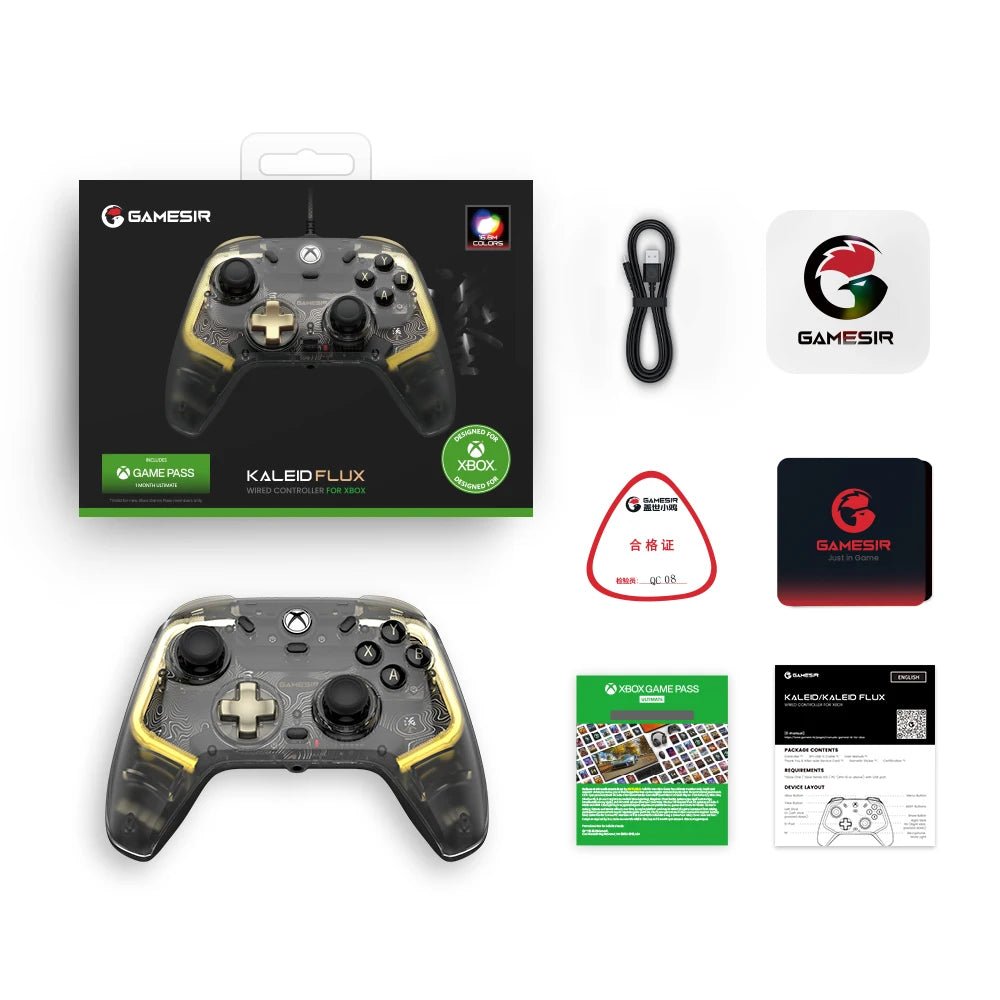 GameSir Kaleid Wired Xbox Controller with Hall Effect Joystick - Smarsty