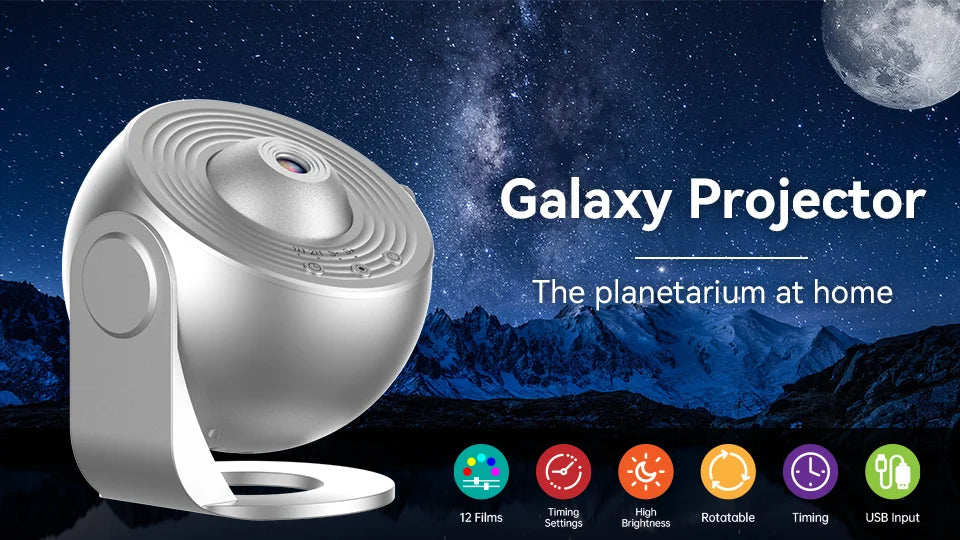 Galaxy Projector Night Light for Kids Bedroom - Smarsty