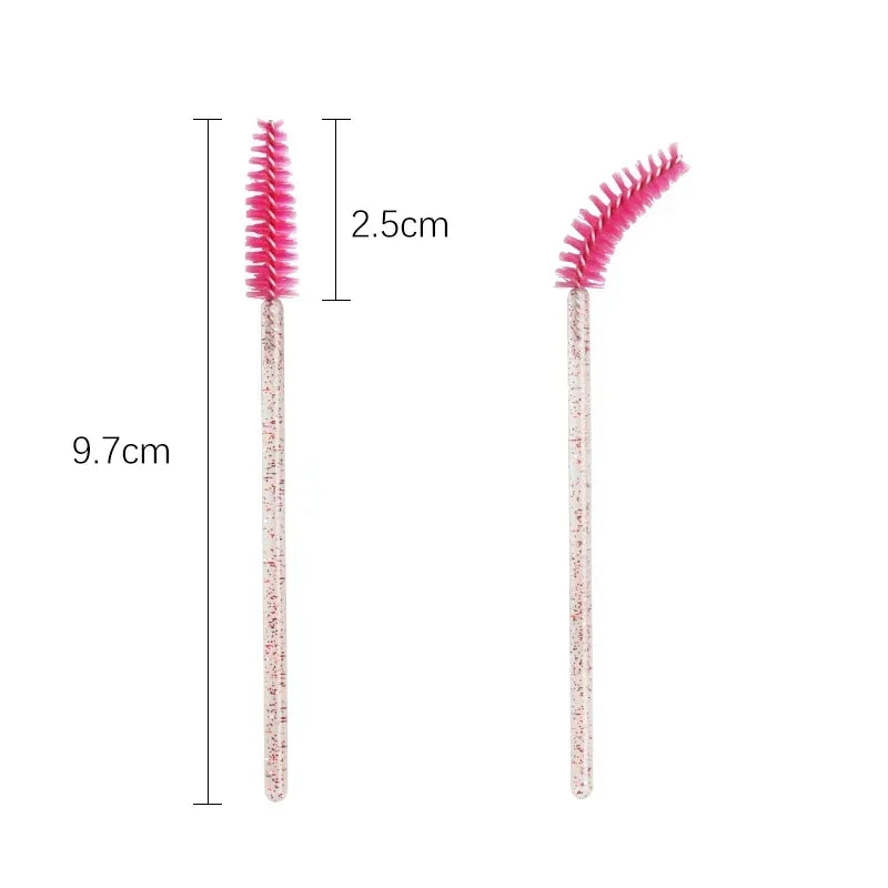 50 Pcs Disposable Eyelash Brushes for Perfect Makeup - Smarsty