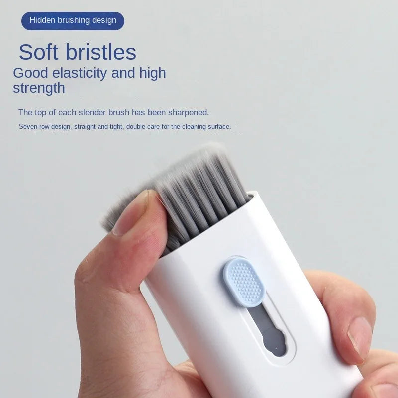 7-in-1 Computer Keyboard Cleaner Brush Kit Earphone Cleaning Pen For Headset Keyboard Cleaning Tools Cleaner Keycap Puller Kit - Smarsty