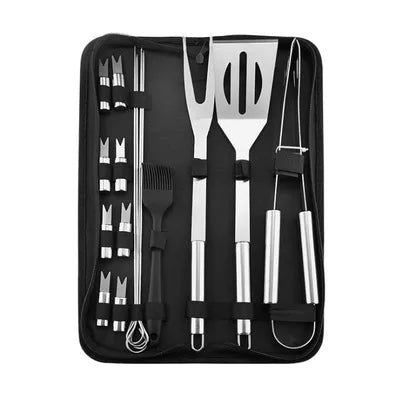 Stainless Steel BBQ Tool Set With Portable Storage Bag - Smarsty