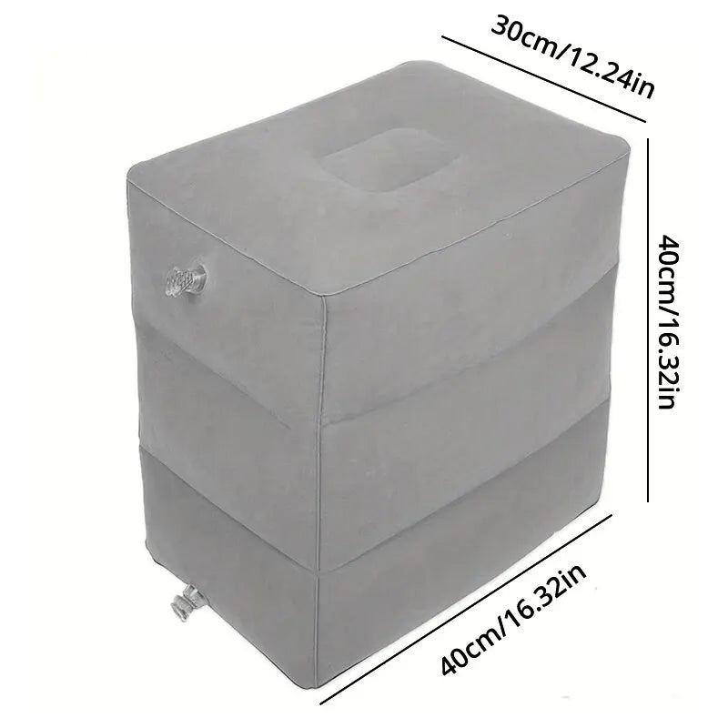 Portable Inflatable Foot Rest Pillow for Comfortable Travel - Smarsty