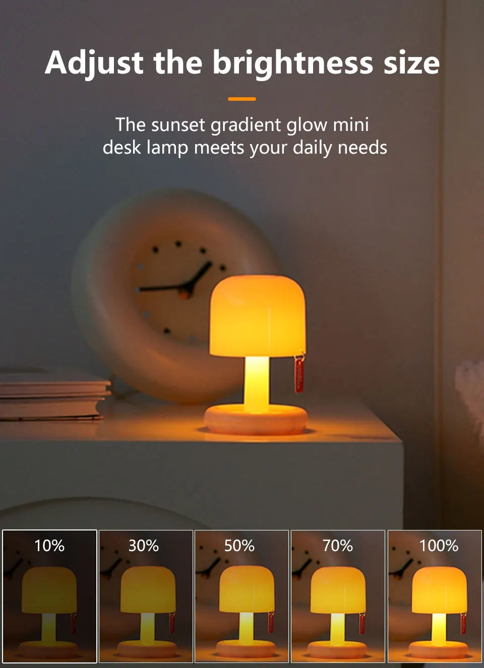 Rechargeable Mushroom Night Light for Cozy Ambiance - Smarsty