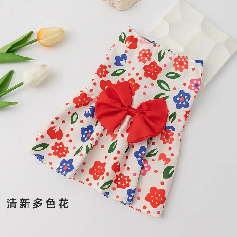 Small Dog Flower Princess Dress for Summer Fun - Smarsty
