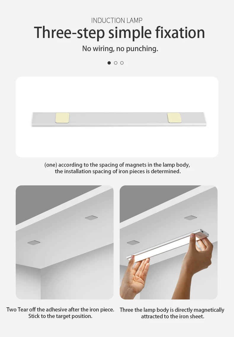 LED Motion Sensor Night Light for Cabinets and Wardrobes - Smarsty
