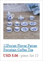 Miniature Dollhouse Furniture Set For Dolls House Mini Toy Kit Accessories TV Kitchen Home Fridge Kids Pretend Play Diy Figurine by Smarsty