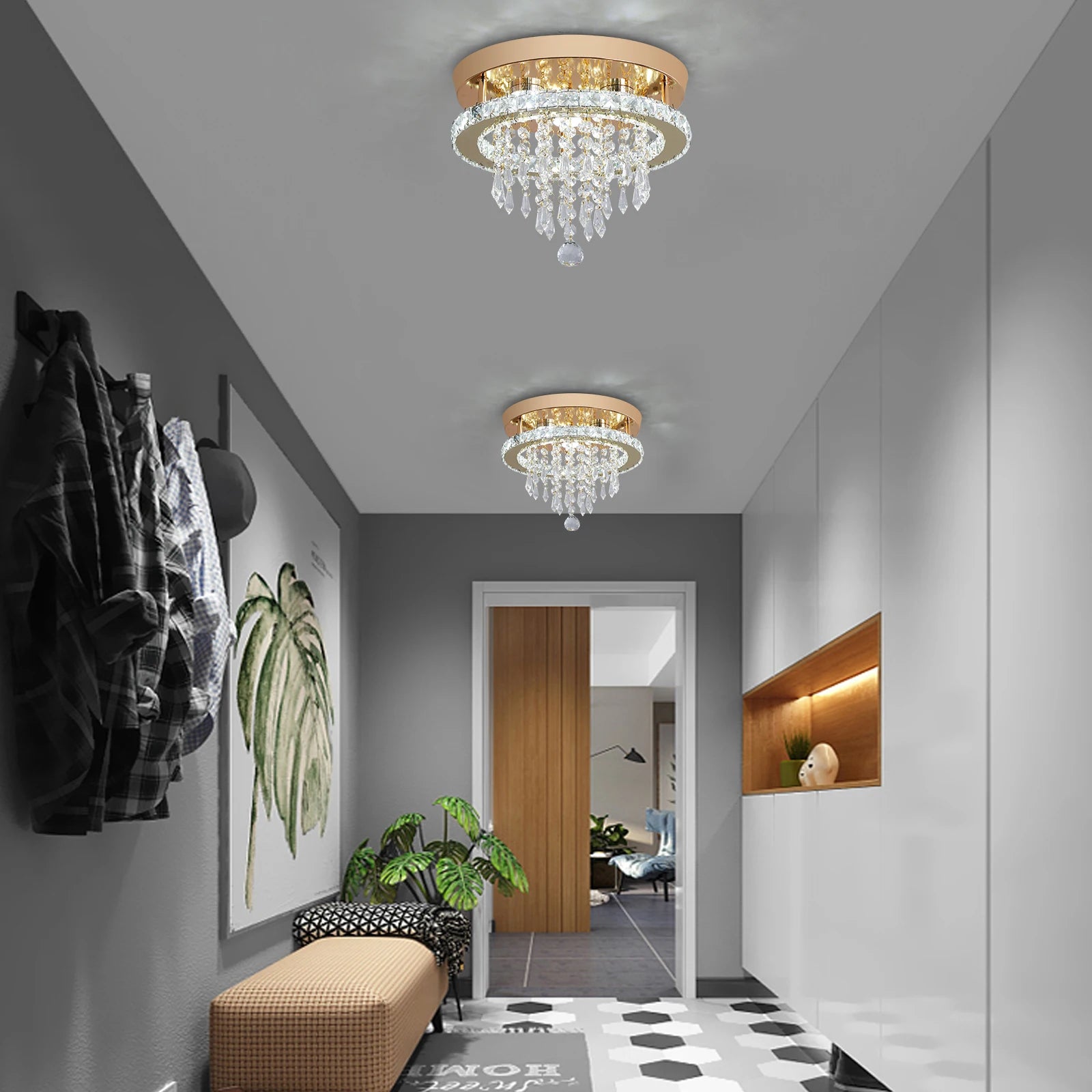 VETRULUS Luxury Crystal Chandelier Lustre Design Gold Modern Led Ceiling Light Living Room Bedroom Hanging Lamp LightingFixture