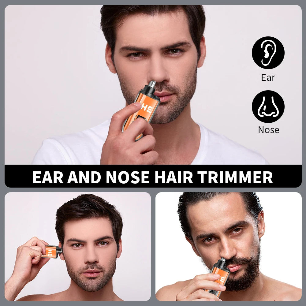 Nose Clippers Facial Hair Trimmer Digital Display Rechargeable Nose Trimmer Gift for Boyfriend Father Birthday