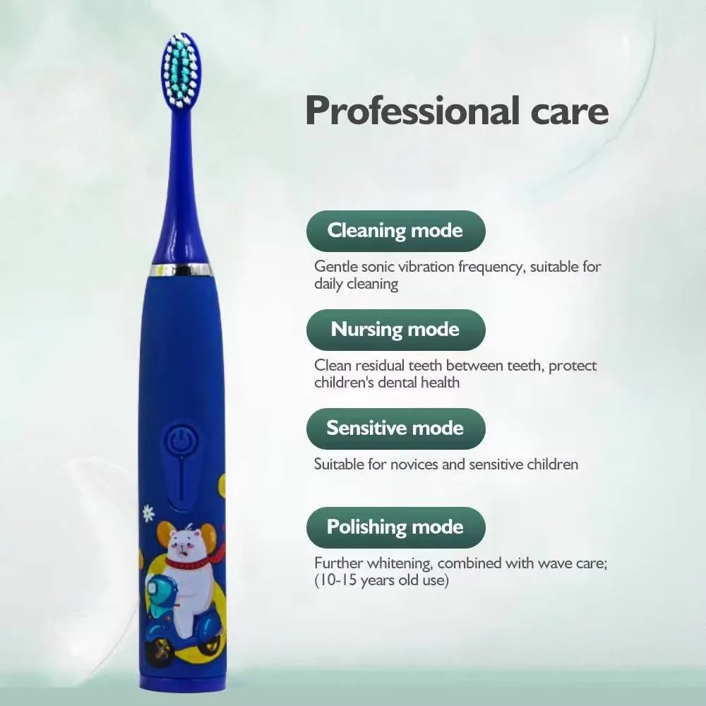 Children's Electric Toothbrush with Sonic Cleaning Feature - Smarsty