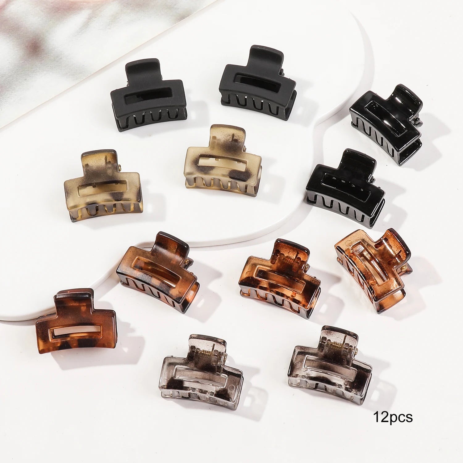 Mini Flower Hair Clips Pack Creaseless Claw Clips For Bangs - Smarsty