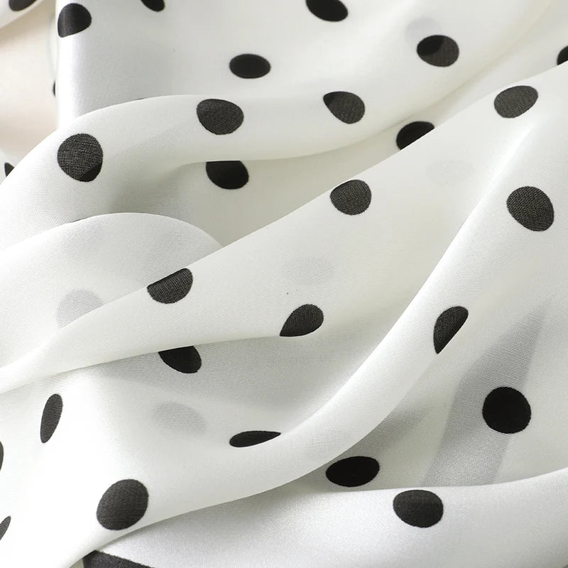 Silk Square Scarf for Women Summer Head Wrap - Smarsty