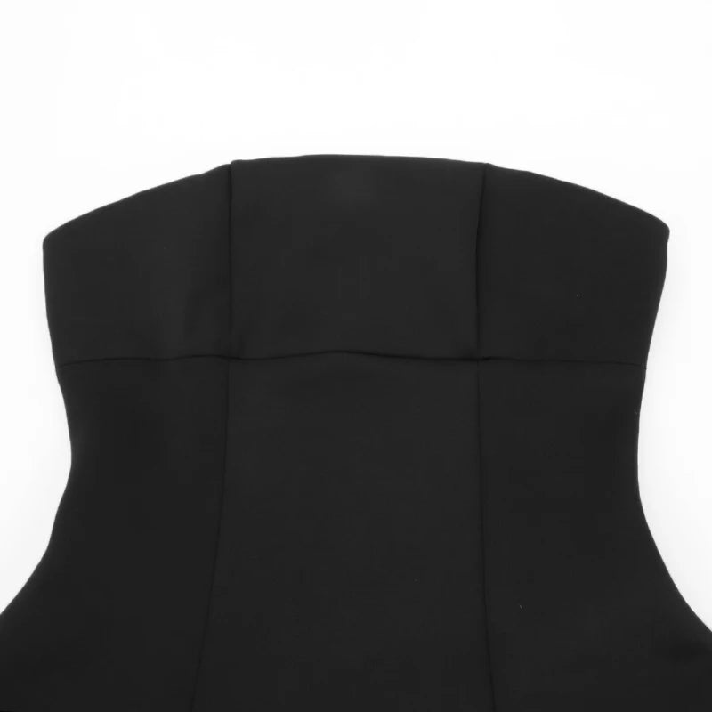 Sexy A-Line Dress Women's Summer New Solid Sexy Sleeveless Off Shoulder Bodycon Dresses Fashion Elegant Club Party Lady Dresses - Smarsty