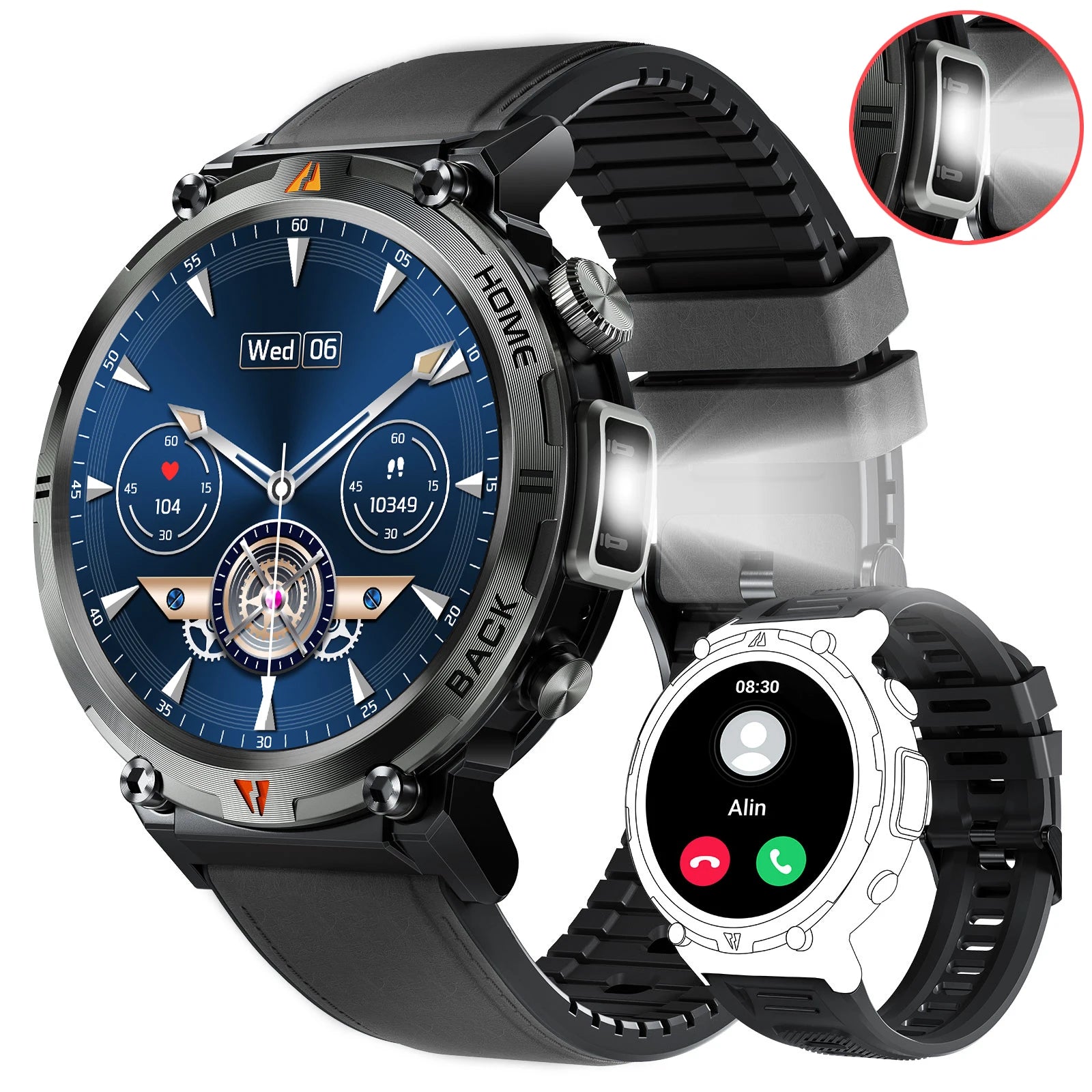 EIGIIS KE3 Smart Watch Bluetooth Call Waterproof Health Monitor - Smarsty