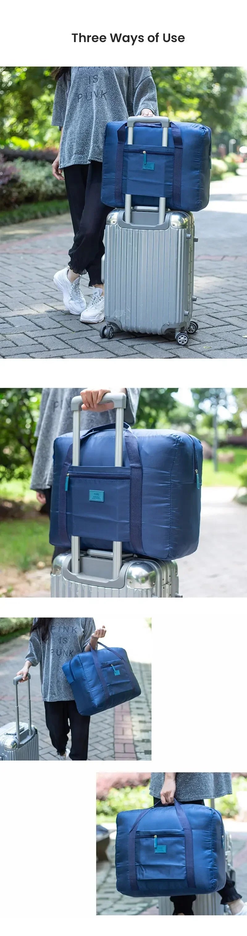 Lightweight Foldable Travel Duffel Bag For Women And Men - Smarsty