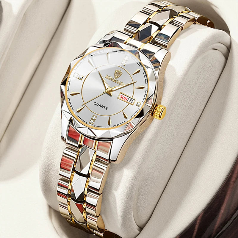 Luxury Waterproof Quartz Watch for Women with Luminous Feature - Smarsty
