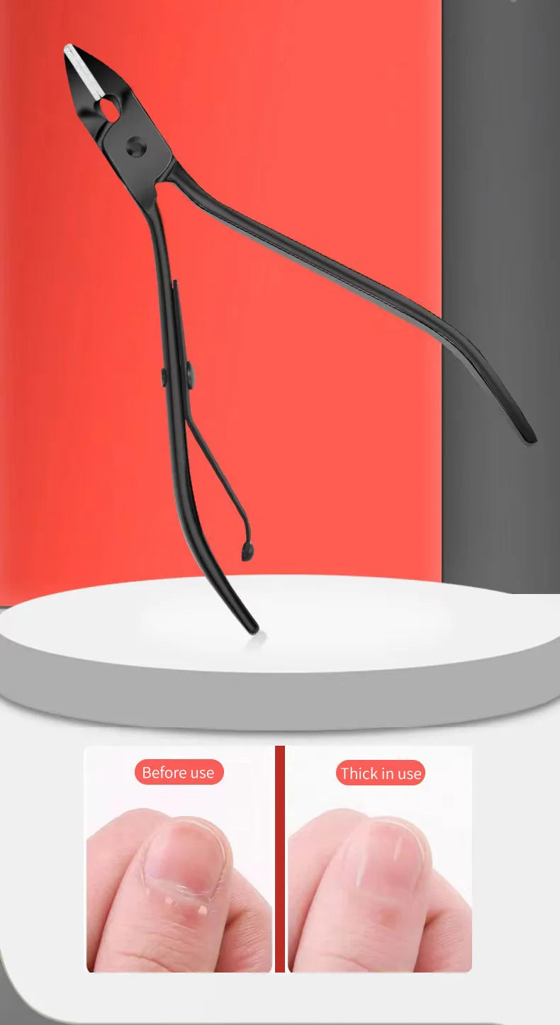 Convenient Black and Red Nail Clipper Set - Smarsty