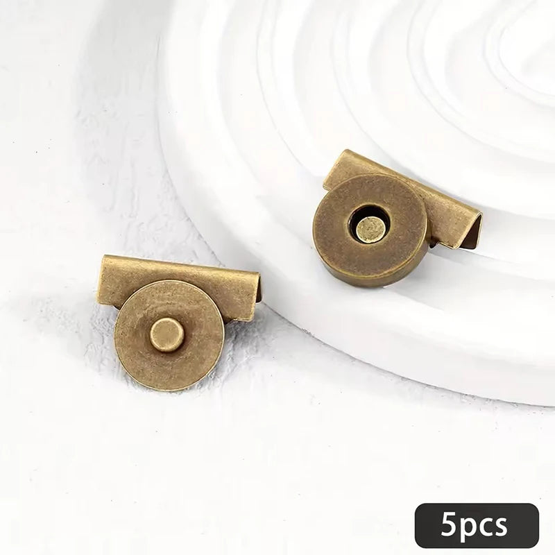 5Pairs Metal Seamless Magnetic Buckle for Bags - Magnetic Snap Buttons for DIY Buckle Closure Magnetic Snaps for Handbags