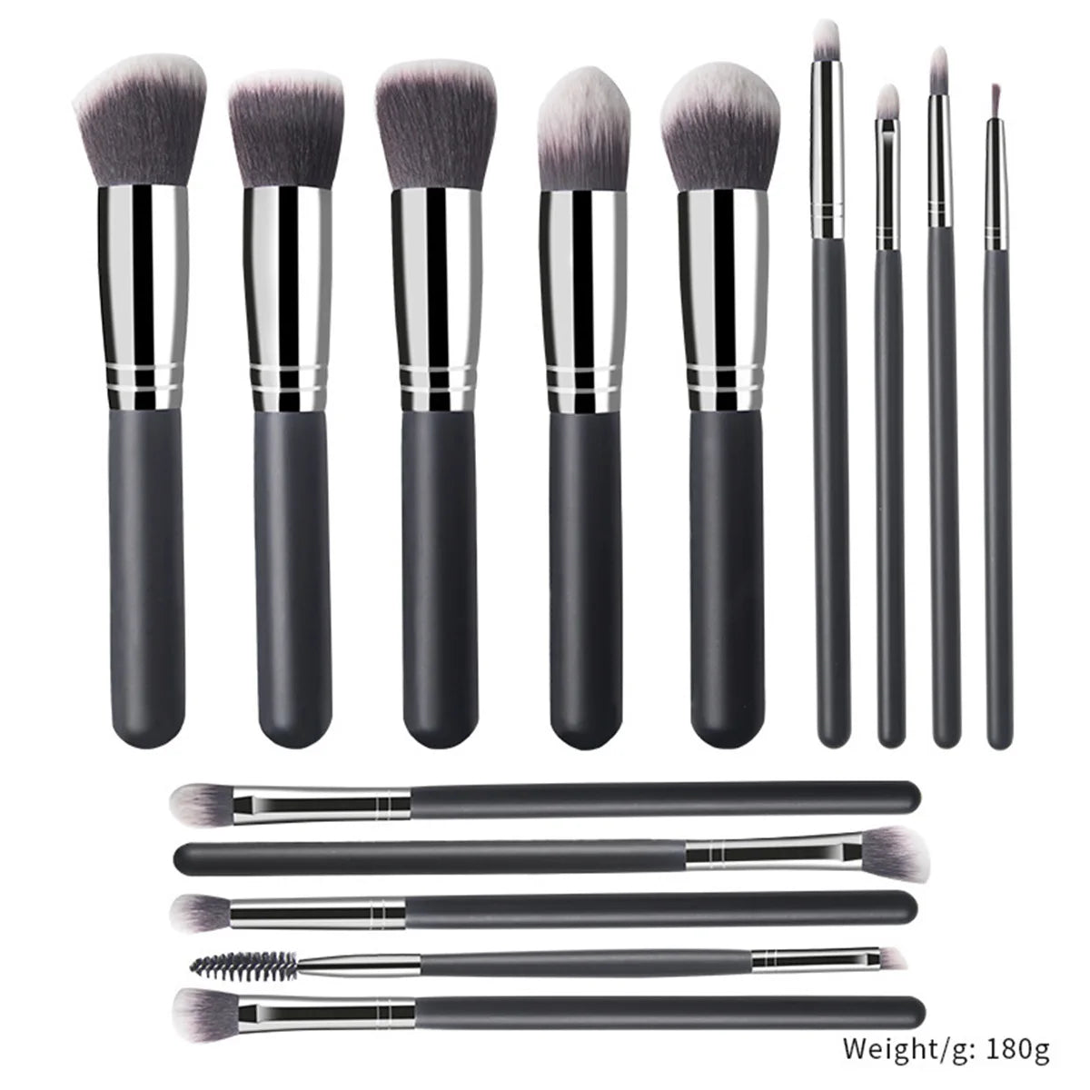 14Pcs Makeup Brush Set for Beginners Soft Bristle Powder Brush Blush Eye Shadow Beauty Tools, Buy 14pcs Brush Get 1 Free Sponge