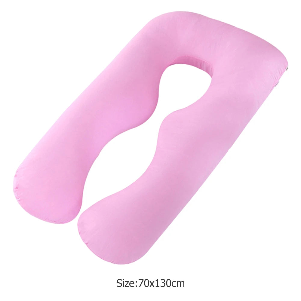 Multifunction Maternity Pillow Case Pure Cotton Cover U-Type for Pregnancy Women