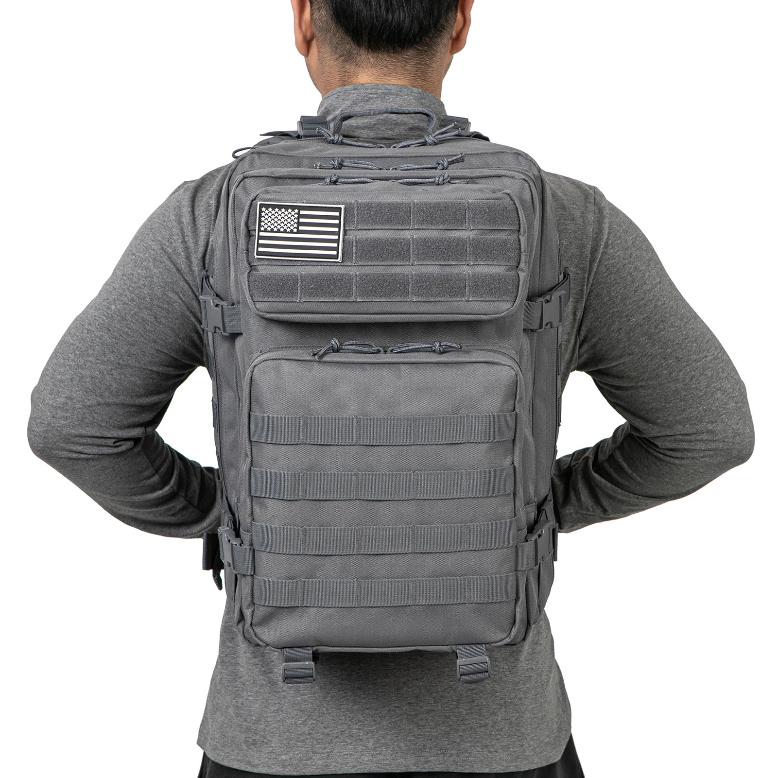 45L Tactical Backpack Molle for survival Assault Pack CCW 3 Day survival Bag Hiking Treeking Rucksack heavy duty backpack - Smarsty