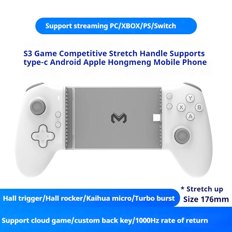 Memo S3 Type-C Mobile Gamepad with Hall Effect Joystick - Smarsty