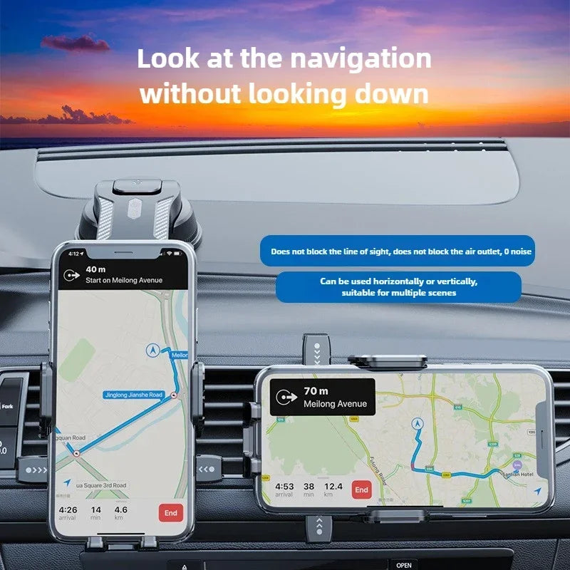 Car Phone Holder Universal Suction Cup Stable Mount - Smarsty