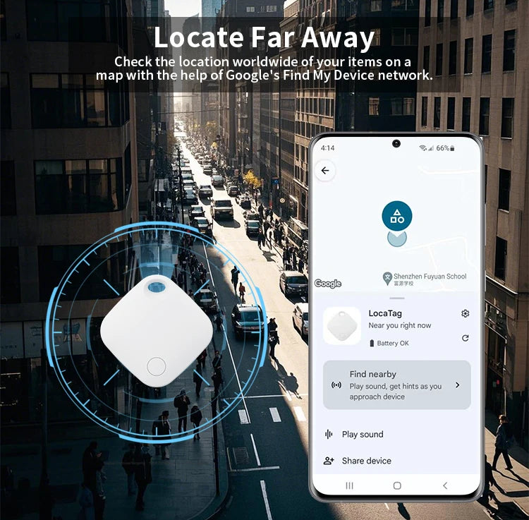 Bluetooth GPS Tracker for Android Devices with Key Finder - Smarsty