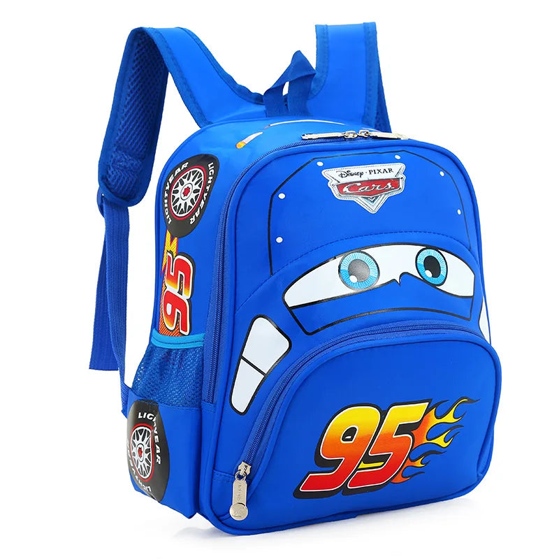 Car Theme Kids Backpack Safe Lightweight Kindergarten Bag - Smarsty