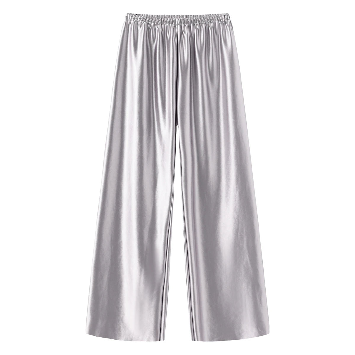 Satin Wide Leg Pants Long Floor Casual Pants Women's Summer - Smarsty