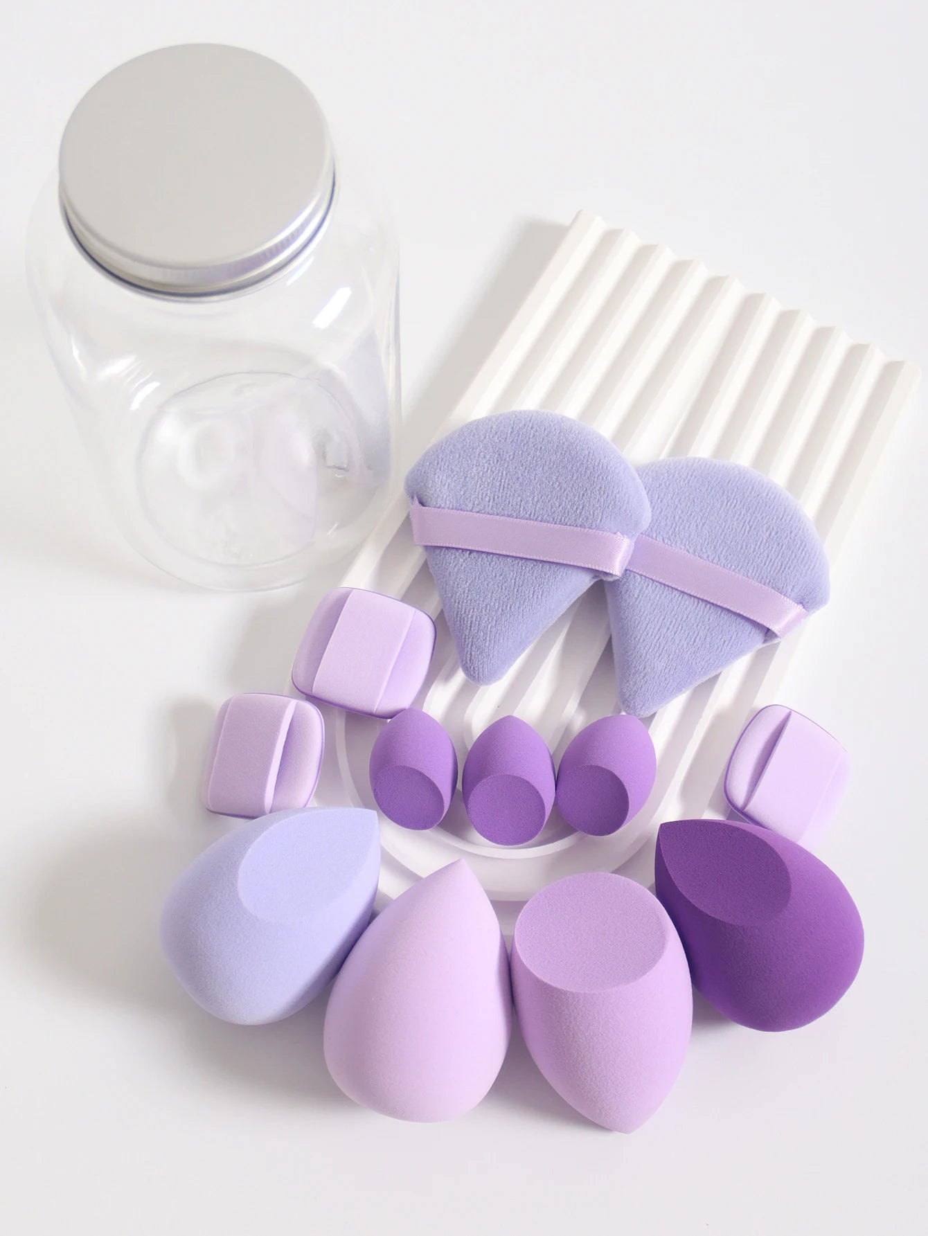 12Pcs Latex-Free Makeup Sponge Set for Flawless Application - Smarsty