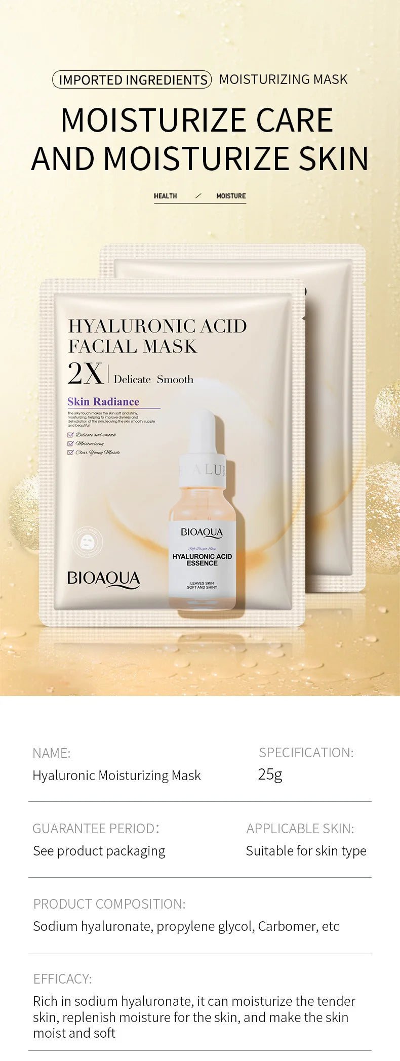 20pcs Centella Collagen Face Masks for Deep Hydration - Smarsty