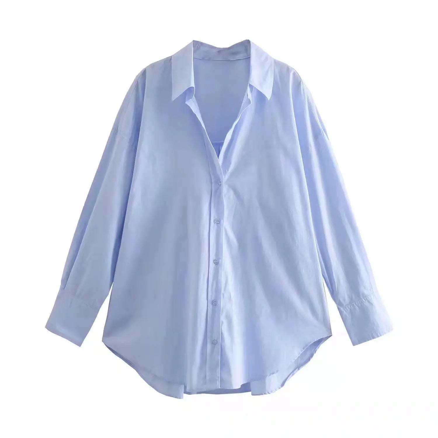 MUJER Women Shirt Multicolour Button Up Shirt Women Summer Long Sleeve Top Female Streetwear Oversize Shirts And Blouses Women - Smarsty