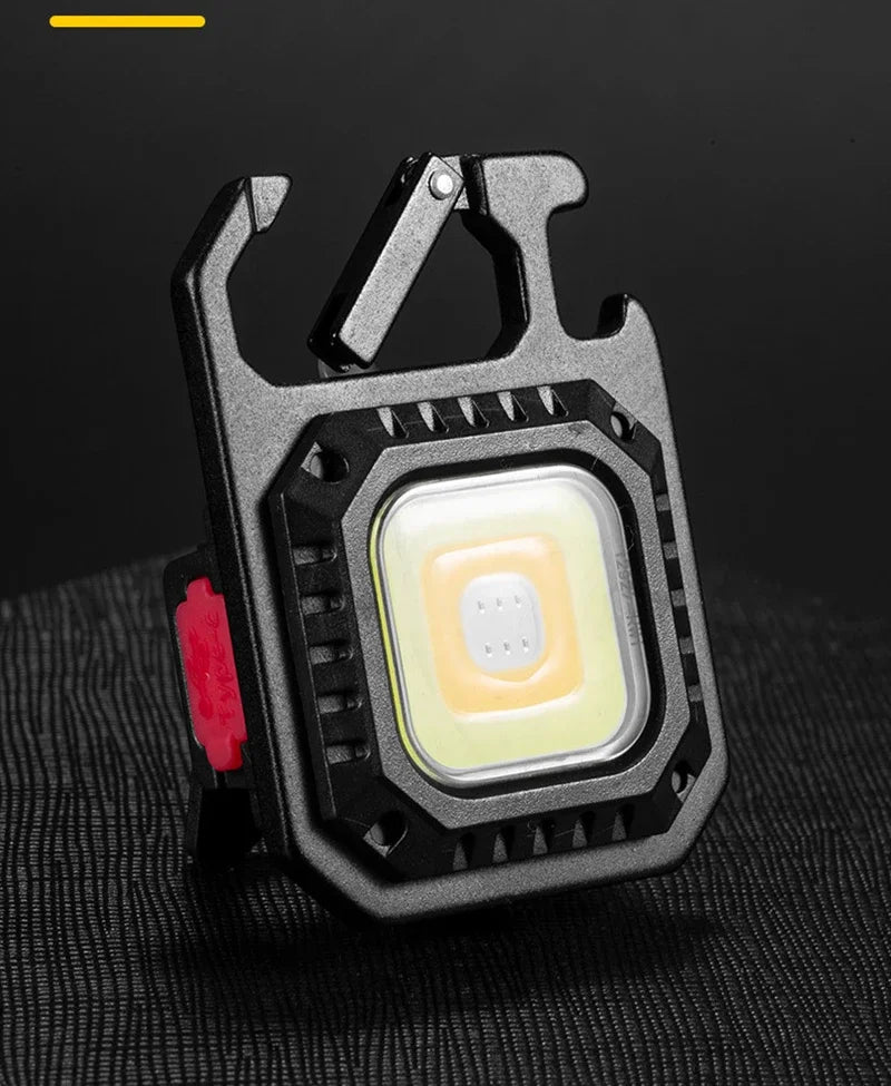 Mini LED Flashlight Magnetic COB Outdoor Camping Pocket Work Light 800 Lumens USB Rechargeable 7 Modes Spotlights - Smarsty