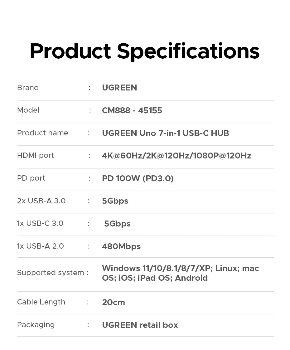 USB C Hub With 4K HDMI And Gigabit Ethernet Docking