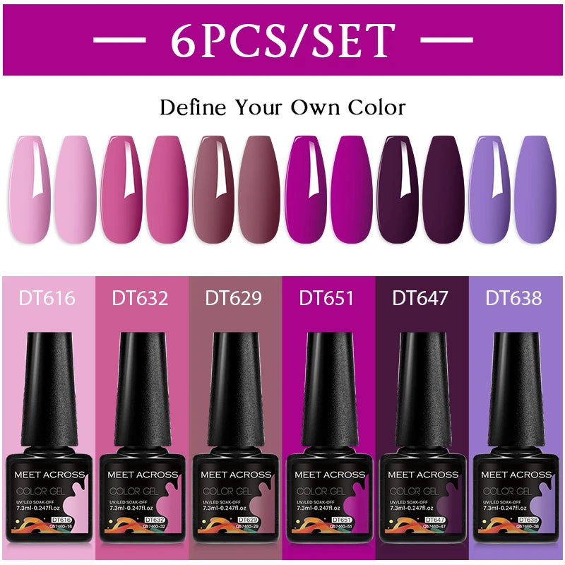 Sparkly Red Pink Gel Nail Polish Set for Stunning Nail Art - Smarsty