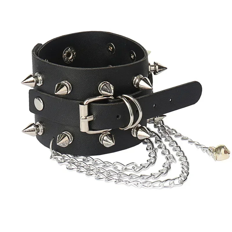 Punk Hip Hop Leather Skull Bracelet for Unisex Fashion - Smarsty