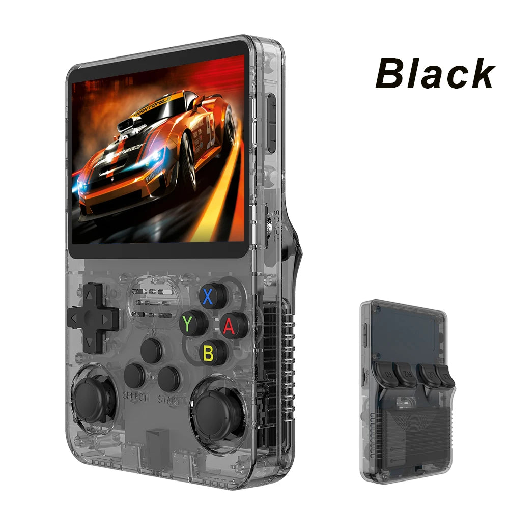 128G R36S Retro Handheld Video Game Console Linux System 3.5 Inch IPS Screen R35s Pro Portable Pocket Video Player 64GB Games - Smarsty