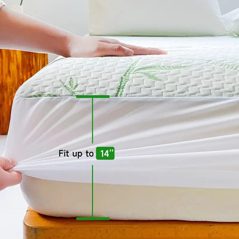 Waterproof Bamboo Mattress Cover with Deep Pocket - Smarsty