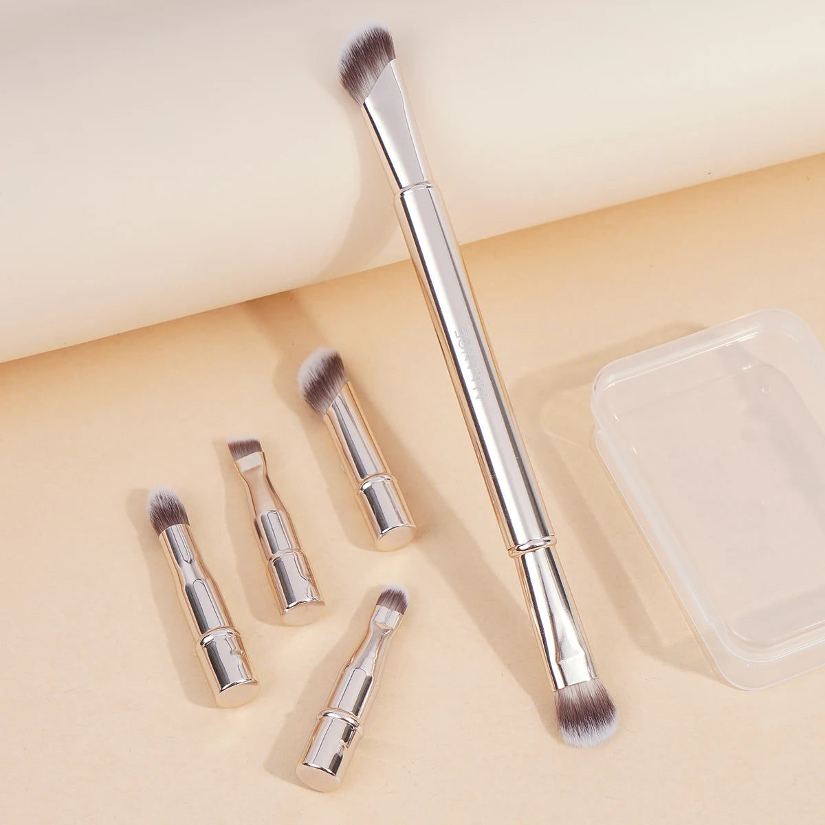 MAANGE Double Ended Makeup Brush Set for Travel and Contour - Smarsty