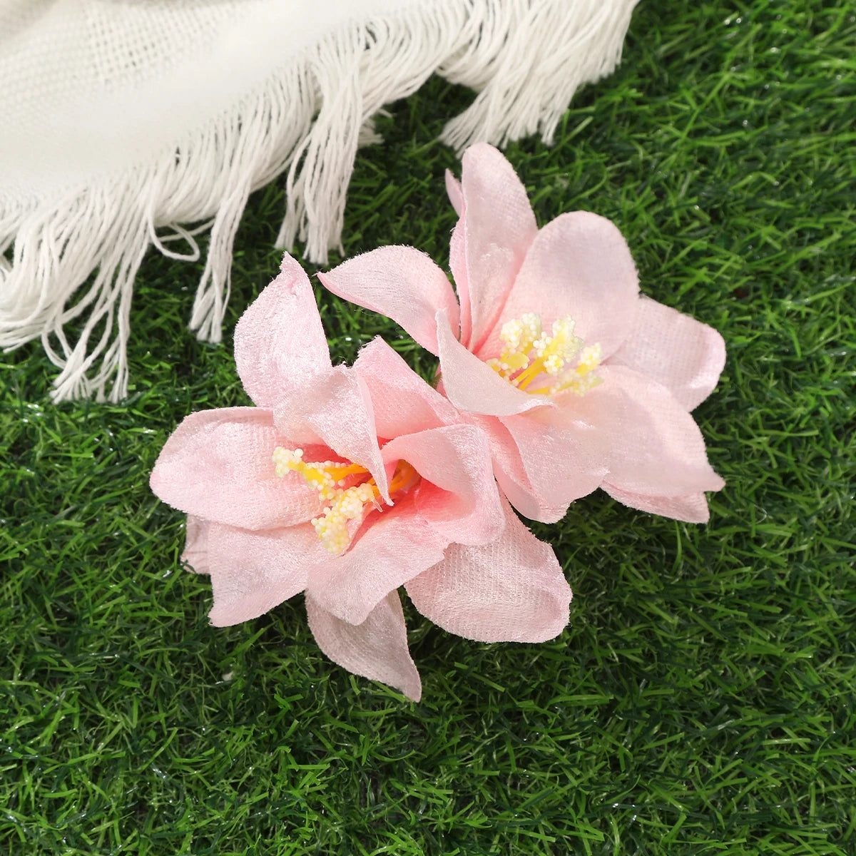 Bohemian Orchid Flower Hair Clips for Weddings - Smarsty