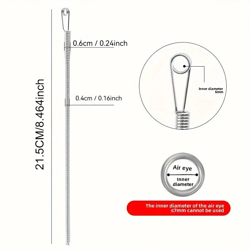 Bendable Spring Drawstring Threader Clip Pants Hoodies Elastic Band Lace Cord Flexible Drawstring Thread DIY Sewing Accessories - Smarsty